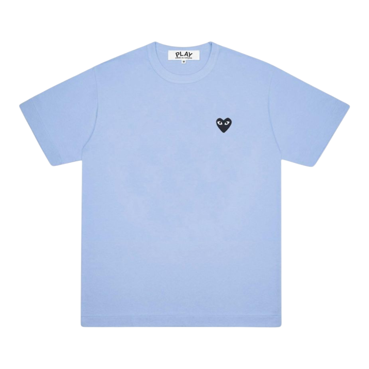 PLAY Small Patch - Light Blue Black Heart