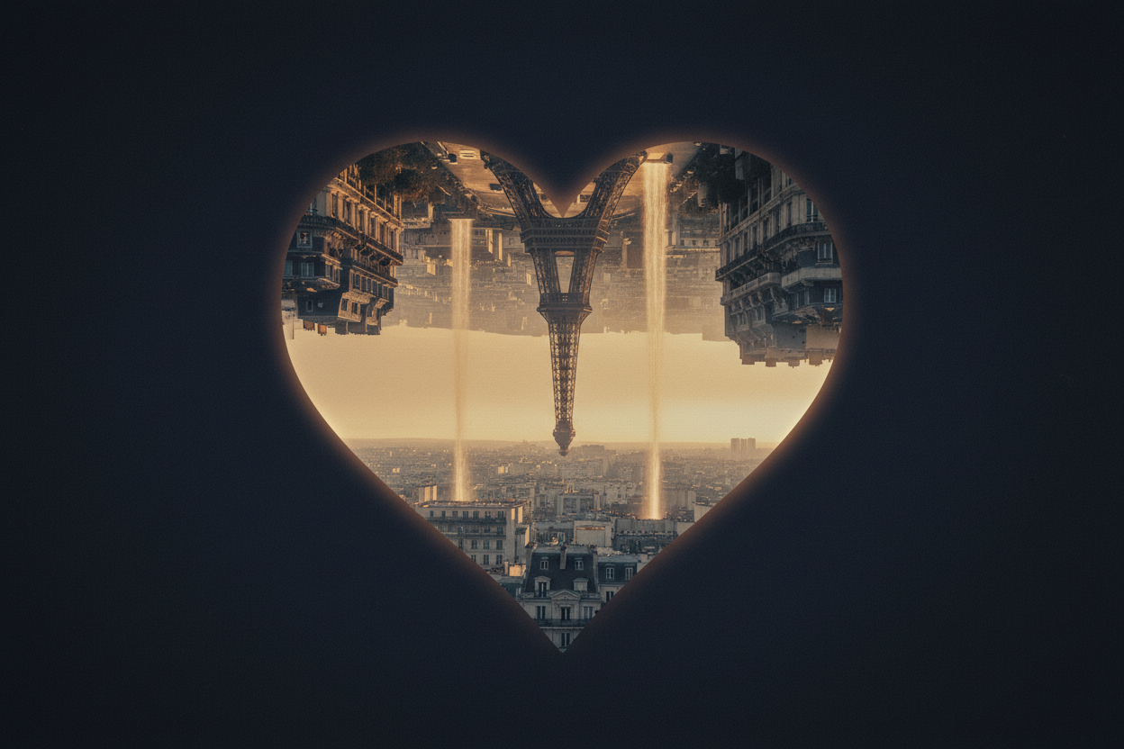 Portada París al revés corazón CDG